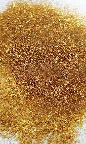 Glitter dourado para artesanato